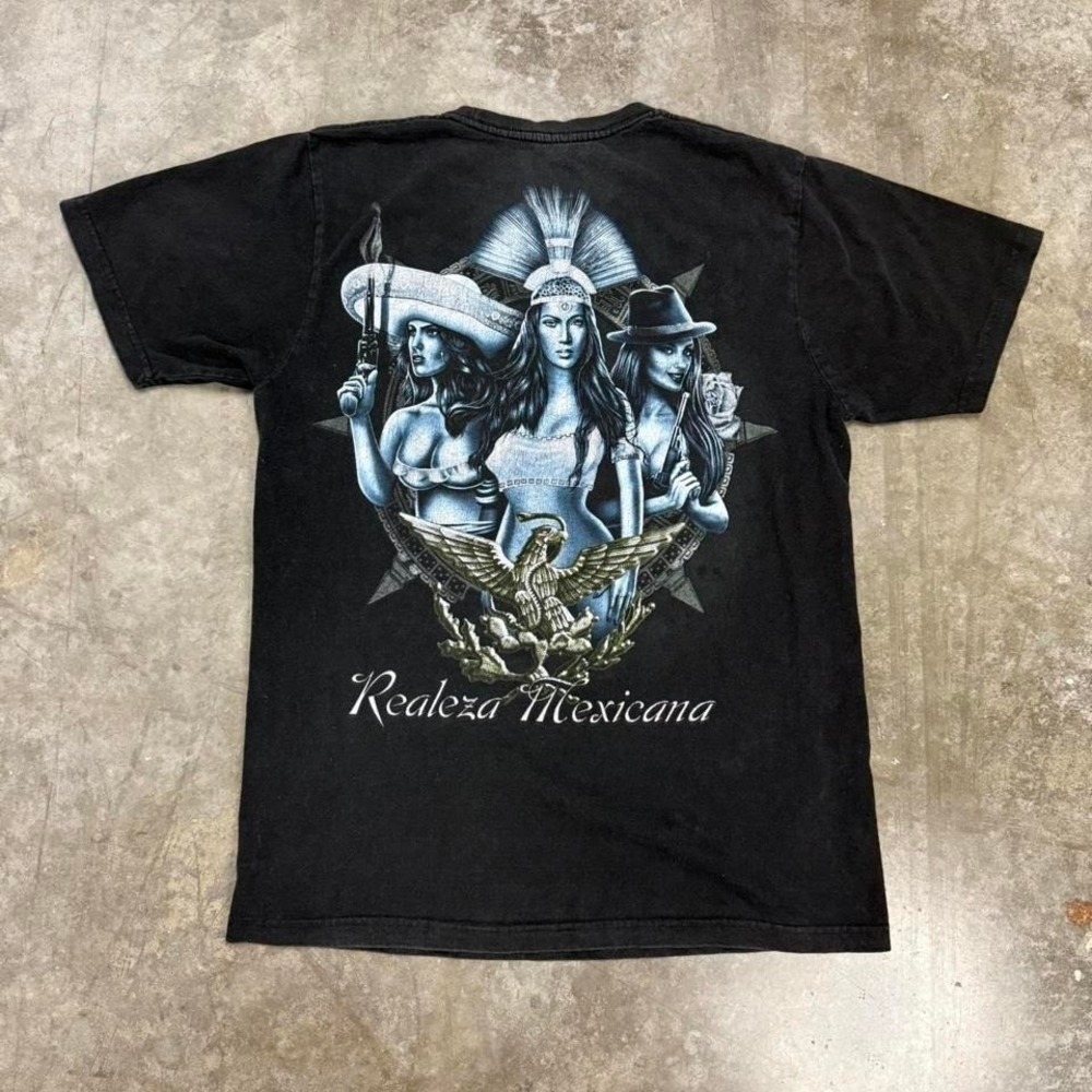 Vintage‎ Mexican Baddies Pinup Tee Size L